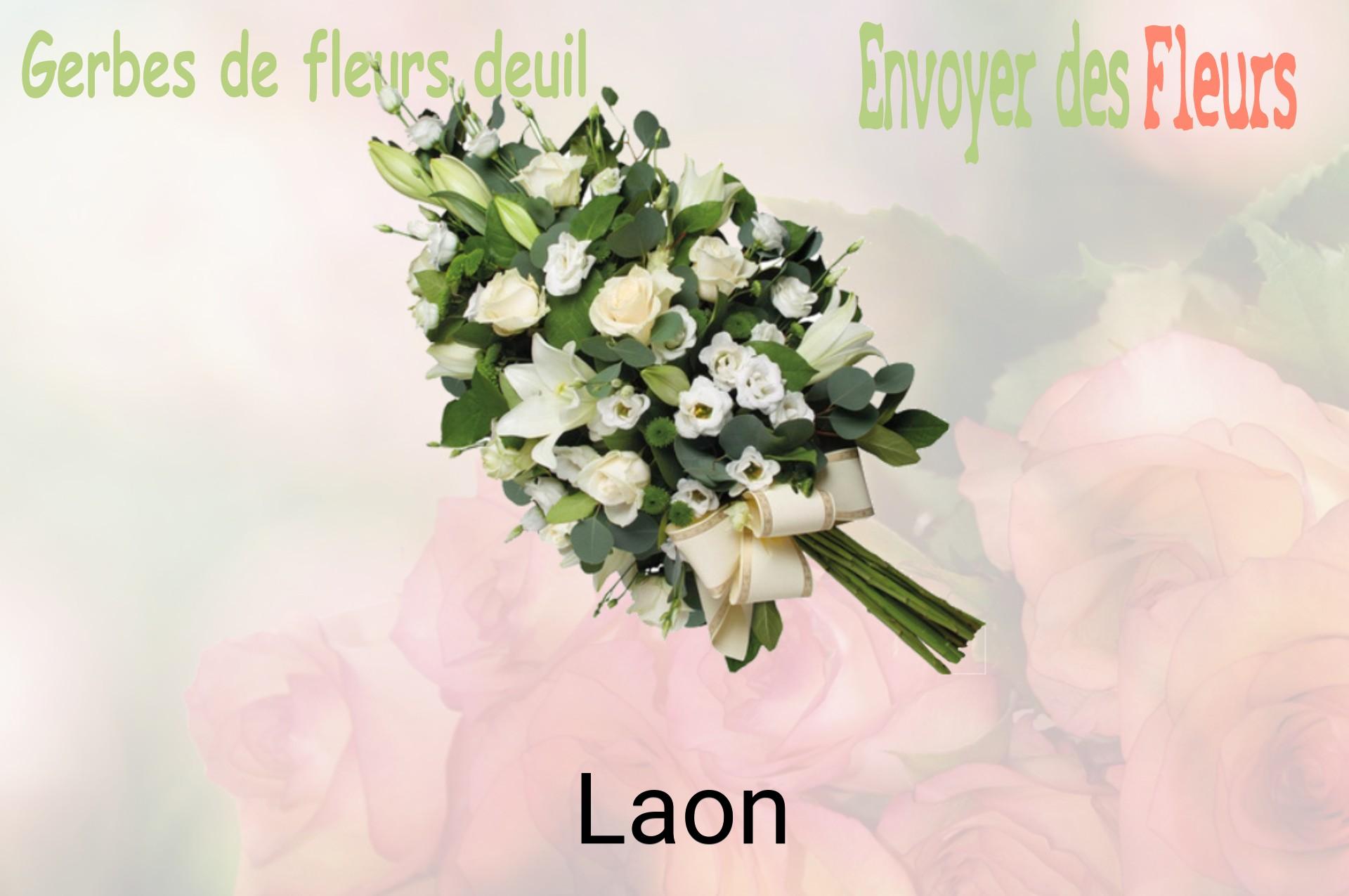 Gerbe de fleurs de deuil livrée à Laon